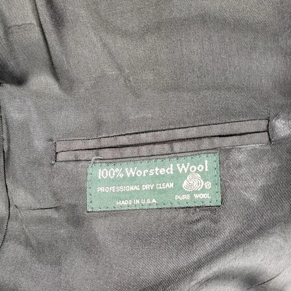 Tailors Row by Deansgate 100%Worsted Wool Men's Charcoal Sportscoat Blazer 42R